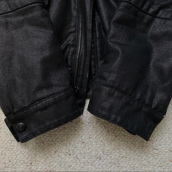 Armani Exchange Black Men's Jacket Moto Style - Picture 9 of 9